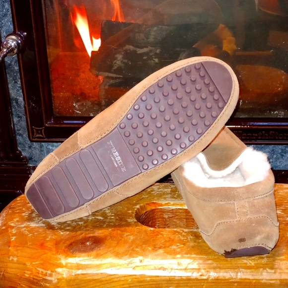 Fireside shearling Dearfoam slippers men's size 12 - Picture 7 of 12